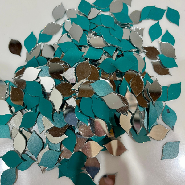 Leaf Shape Mirror for Lippan Art