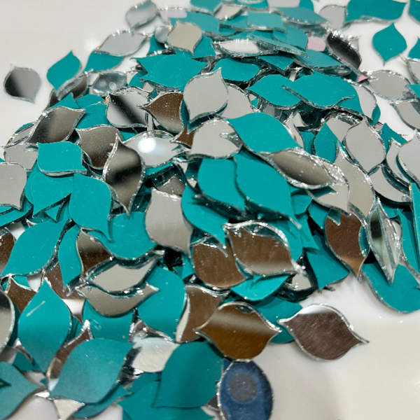 Leaf Shape Mirror for Lippan Art